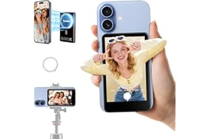 Rollei M4 Selfie Monitor Screen for iPhone 17 Series & Android, 4K Magnetic Back Camera Monitor, 164FT Wireless Range, Vlog S