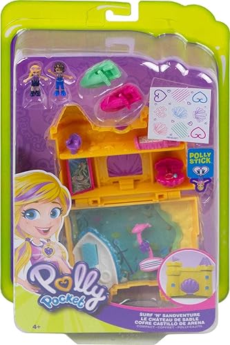 Polly Pocket Travel Toy with Micro Dolls, Dolphin Pet Water
