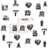 Homies Stickers (500 Count), 10 Graphic Cartoon Decal Rolls Self Adhesive Seals for Birthday Party Decorations Water Bottle Laptop Scrapbook Cards Envelopes