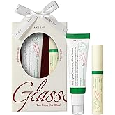AXIS-Y Glass Skin Duo Korean Skin Care Set - Travel Essentials Holiday Gift with Dark Spot Correcting Glow Serum Targets Spot Treatment for Face & Vegan Collagen Eye Serum for Dark Circles Fine Lines