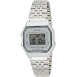 Casio Ladies Mid-Size Silver Tone Digital Retro Watch LA-680WA-7DF