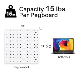 Pegboard Wall Organizer Panels, Multi-Room, Easy to