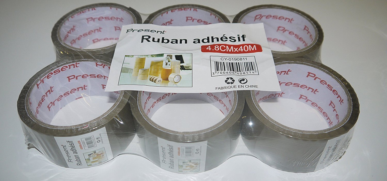 Ultratape 6 x Rolls Buff Brown Sticky Parcel Packing Tape 48mm x 40m