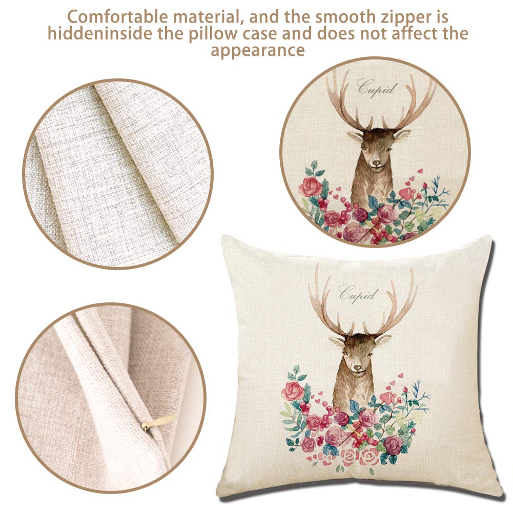 Christmas Pillow Covers, 4 PCS 18\