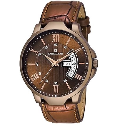 Matrix Collection Day Date All Brown Dial Wrist Watch DC877 for Men/Boys