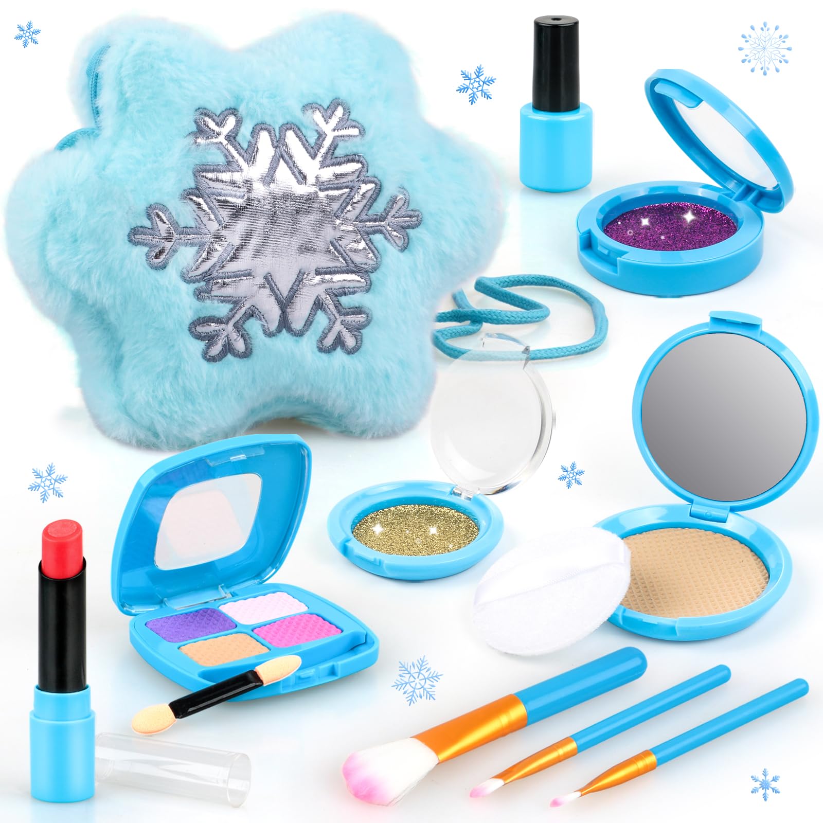 Photo 1 of Pretend Makeup Kit for Toddlers 3-5, Kids Play Makeup Set for Girls 3-4 4-6, Frozen Toddler Fake Make Up Toys with Purse, Princess Birthday Gift for Little Girls 3 4 5 6 Year Old