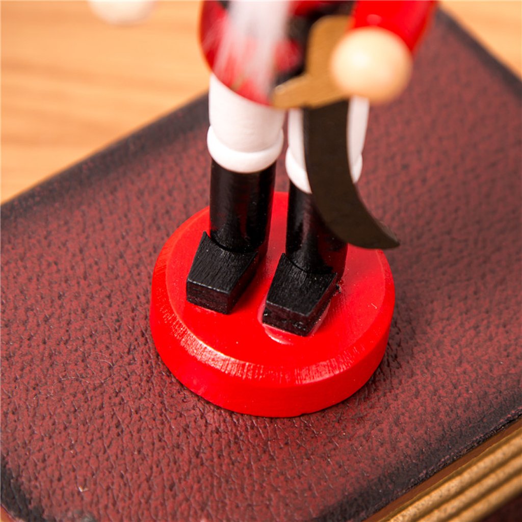 Magideal 10 Stucke 12 Cm Handgemalte Holzerne Nussknacker Soldaten Figuren Nussknacker Puppen Weihnachtsschmuck Hause Tisch Stehende Dekoration Collectibles Ge