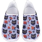 QOPECUOY Walking Shoes for Women Slip-on Running Shoes Breathable Mesh Sneakers Womens Causal Flat Loafers,Size 35-43 EU