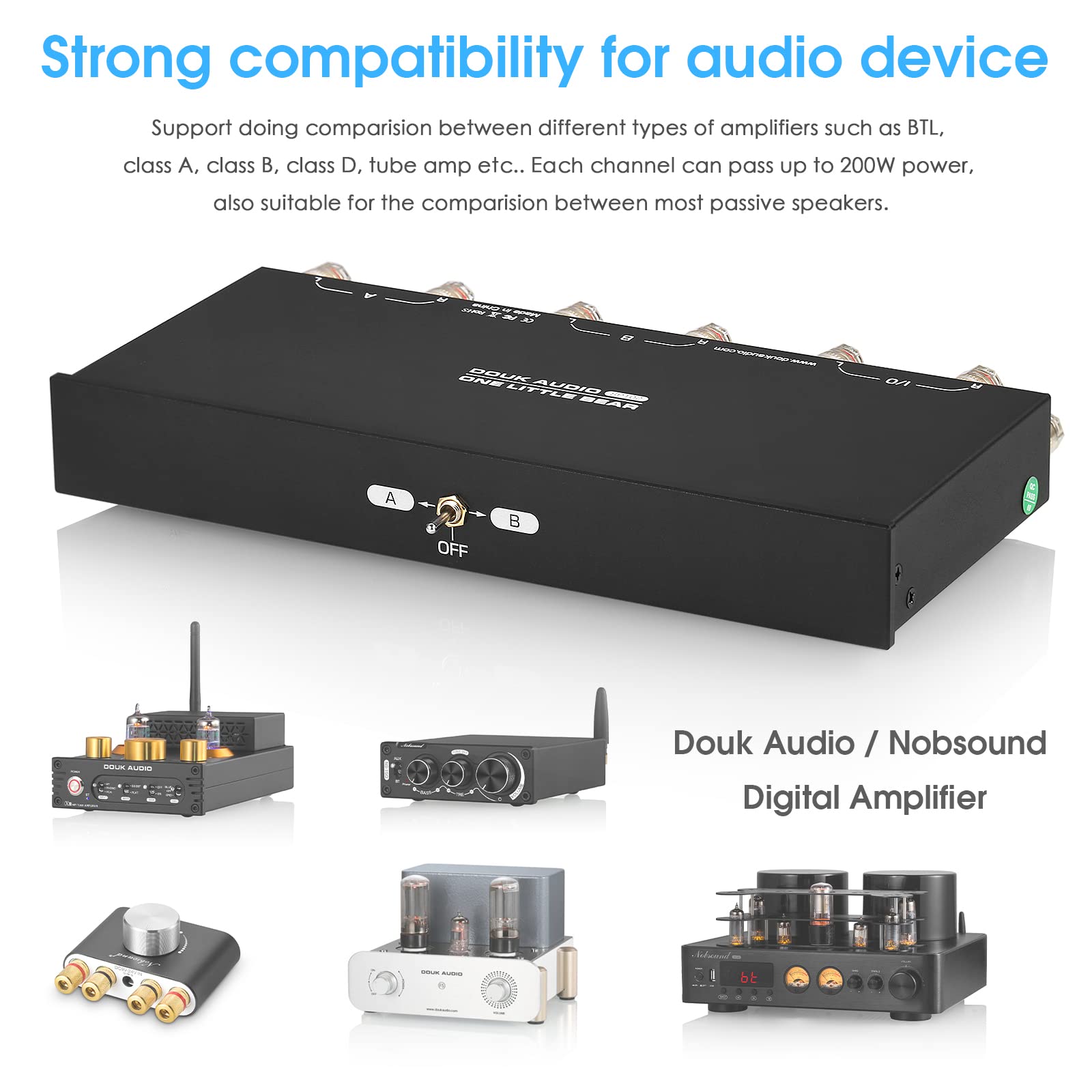 Mua Douk Audio 2-Way Passive Amplifier Speaker Selector, Stereo Audio ...