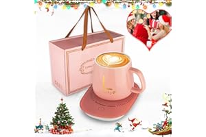 Coffee Mug Warmer with Mug, Coffee Cup Mug Warmer for Desk with Auto Shut Off, Mug Warmer Set for Desk Home Office-Xmas Gifts