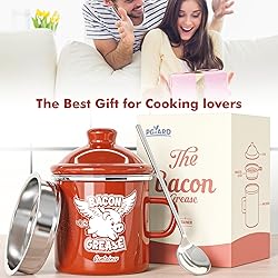 PGYARD Mini Bacon Grease Container With Strainer
