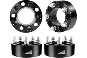 EZISOE 2 inch Wheel Adapters, 5x4.5 (5x114.3mm) Wheel Spacers - 1/2-20 Threaded Studs & 82.5mm Center Bore