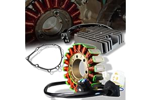 ExtremePowersports OE Alternator/Generator Magneto Rotor Coil Stator+Voltage Regulator Rectifier+Gasket Assy. Kit for 99-07 Hayabusa Busa GSX-1300R GSXR 1300 GSX1300R 32101-24F00/24F10,32800-33E21