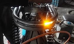 TADAFA Retro Motorcycle Seat Frame Hoop Flat Loop