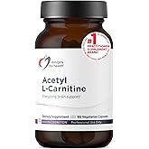 Designs for Health Acetyl L-Carnitine Capsules 800mg - Energizing Brain Support - Non-GMO, Vegetarian Acetyl L-Carnitine HCl Supplement (90 Capsules)