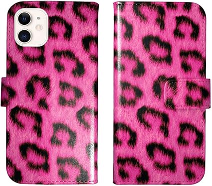 Amazon Iphone12 に対応 手帳型 Iphone 12 ケース カバー ヒョウ柄 ピンク ケース カバー 通販