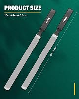 FVION 2 Pcs Stainless Steel Double-Sided Nail File Thick Nails Professional view 7