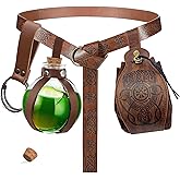 Renaissance Costume Accessory Belt Pouch Purse Potion Bottle Belt Waist Set Retro Medieval Festival Ren Faire