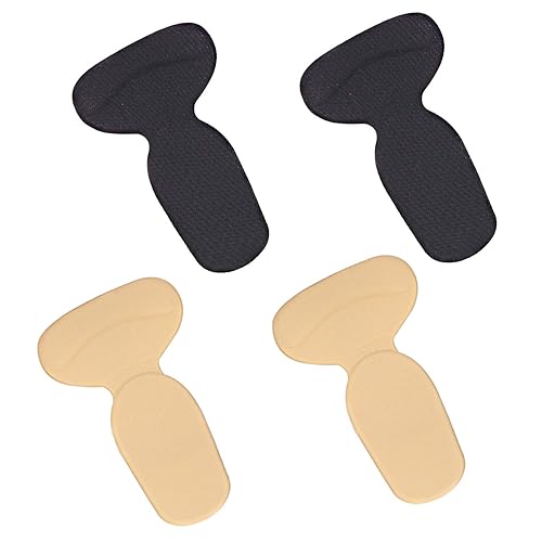 2 Paar Schuhe Fersenpolster Fersenschutz Fersenhalter Fersenkissen Fußballen für zu große Schuhe, Anti Slip Fersen Polster für Besseren Schuh Passend HighHeels Pads Komfort, Fußpflege, T Form