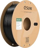 eSUN PLA+ Filament 1.75mm Black 1kg High Speed Dimensional +/-0.03mm view 1