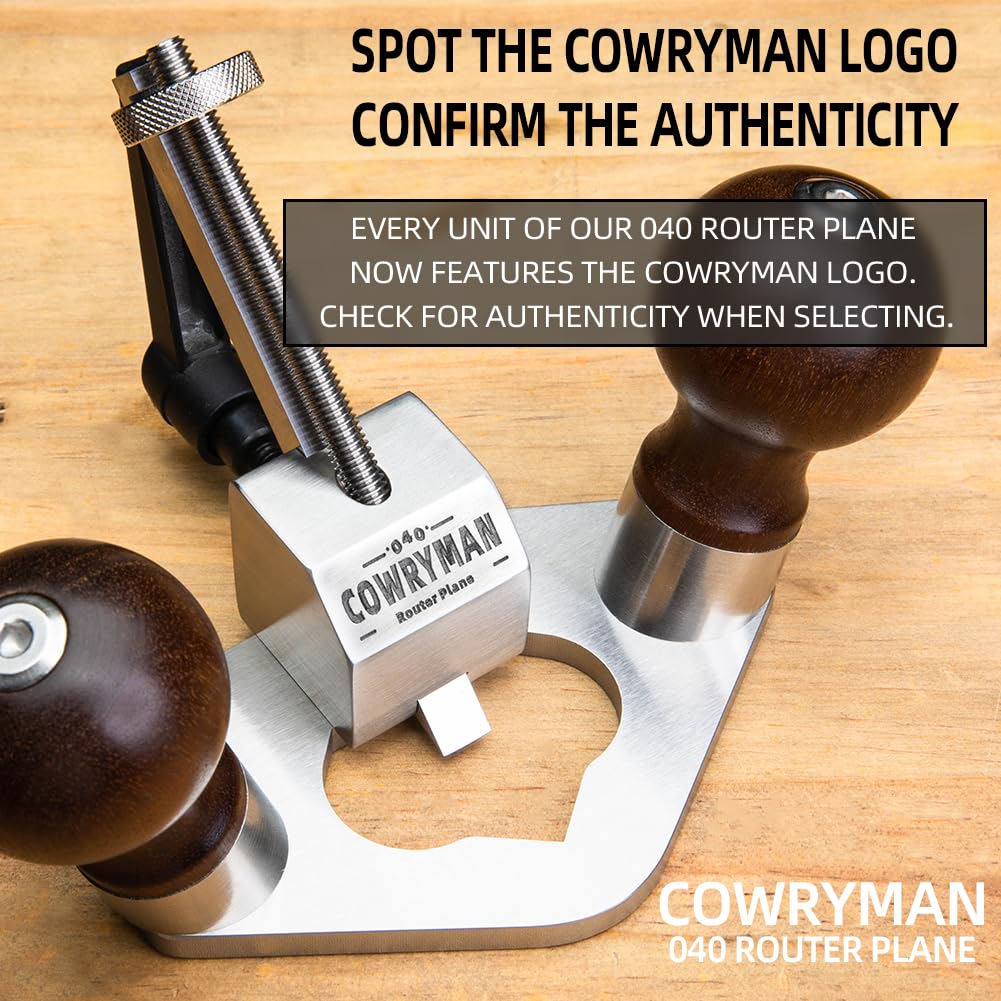 Cowryman 040 Router Flugzeug Handheld Nutfräse Werkzeug zum Schneiden von Zapfen, Nuten und Schlitzlöchern mit 8MM Klinge 5