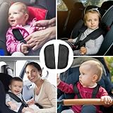 URAQT Baby Stroller Car Seat Strap Covers 2 Pack Black Universal view 7