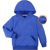 BIG ELEPHANT Boys Hooded Sweatshirt Fleece Pullover Hoodies Long Sleeve Warm Hoodie Sweatshirts with Pocket for Kids