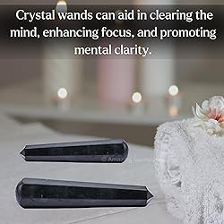 Amazing Gemstone Shungite Crystal Wand Massage