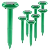 CO-Z 8 Pack Sonic Mole Repellent Solar Gopher