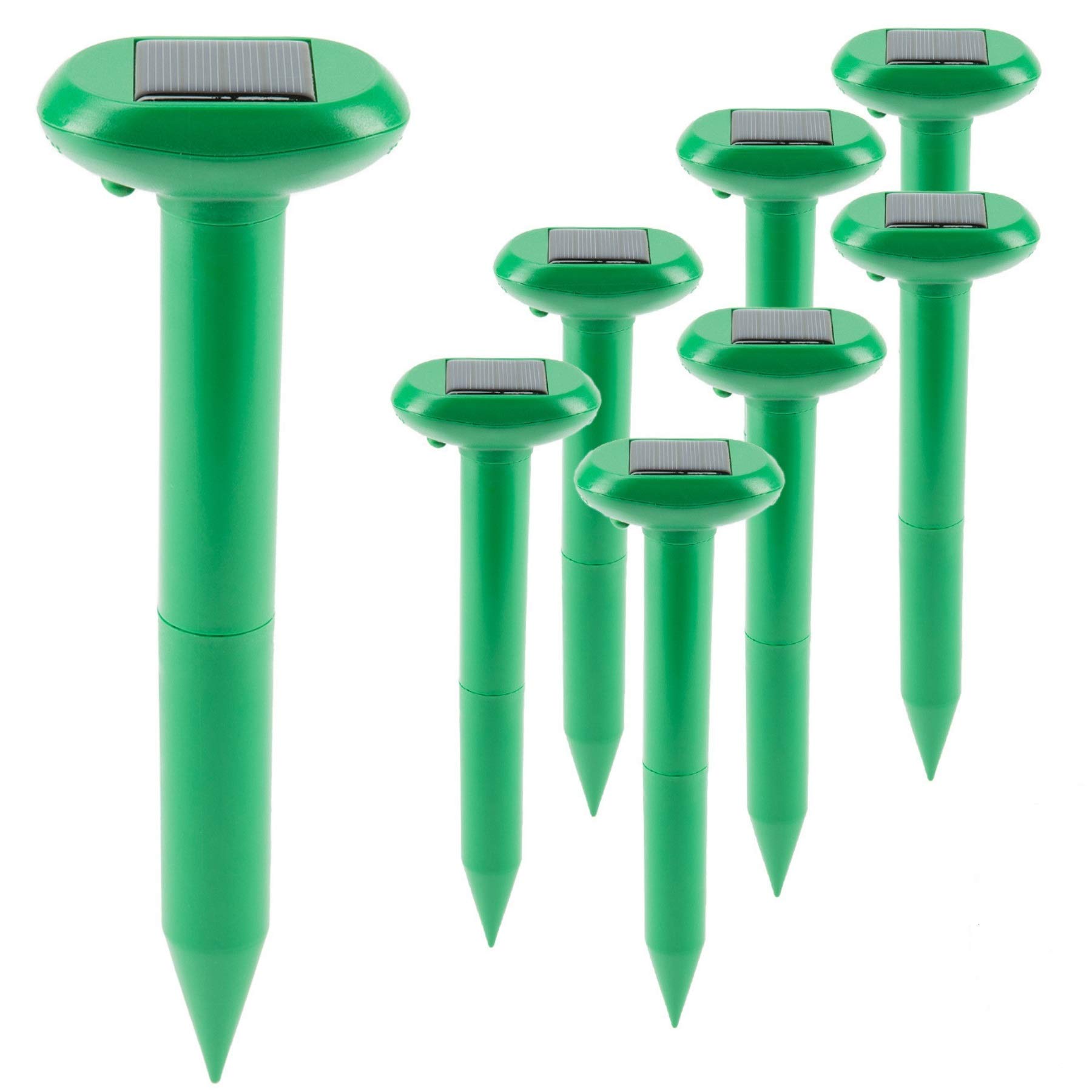 CO-Z 8 Pack Sonic Mole Repellent Solar Gopher