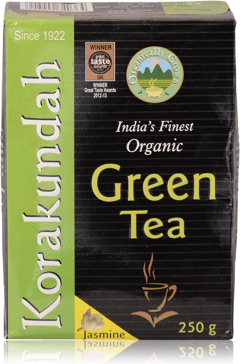 Korakundah Green Tea India's Finest Organic Grown Tea 250 gm
