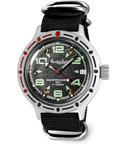 Amazon.com: VOSTOK | Amphibia 420269 Automatic Mechanical Diver