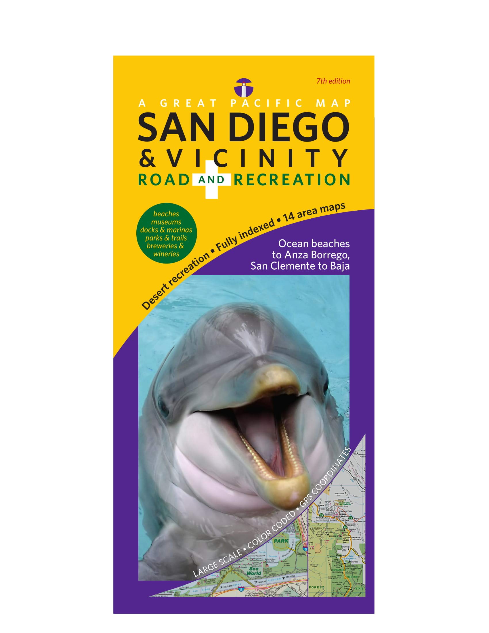 San Diego & Neighborhood Street & Recreation Map, seventh Version