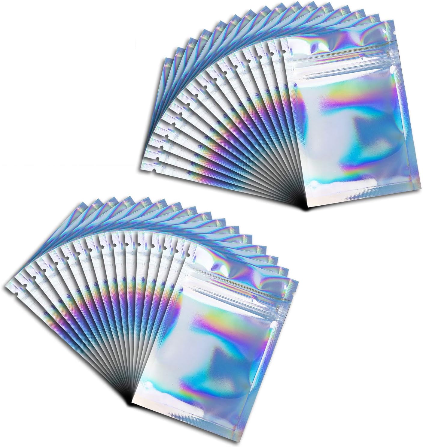 200 Packs Foil Ziplock Bags Resealable Smell Proof Bags