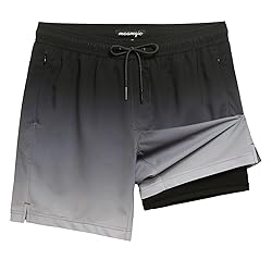 maamgic 2 in 1 Mens Swim Trunks 7 Inch Swim Shorts
