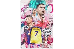 KVSYAW Ronaldo Poster Print Canvas Poster Perfect Wall Decor for Sports Fans Unframe:12x18inch(30x45cm)