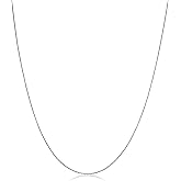 Kooljewelry 10k White Gold 0.6 mm Diamond-cut Cable Chain Necklace (16, 18, 20 or 24 inch)