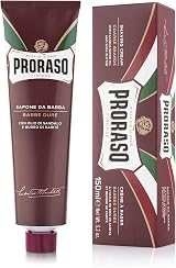 Proraso Shaving Cream Tube 150ml Sandalwood Shea Italy Red view 1