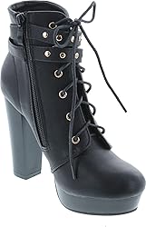 TOP Moda George-40 Ankle Wrap Boots,Black-Ci,10