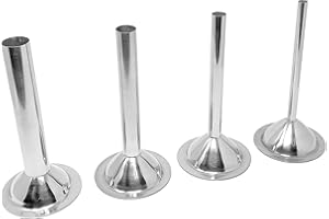 #32 Stainless Steel Sausage Stuffing Tubes for Meat Grinder (Set of 4)
