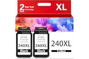 Fightink PG-240XL Black Ink Cartridges Compatible for Canon 240XL Black Ink Cartridges PG240XL PG240 PG-240 Fit for PIXMA MG3