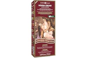 Surya Brasil - Henna Cream, Semi-Permanent Golden Brown Hair Color Treatment for Gray Coverage, Deep Conditioning Hair Dye, 2.37 oz / 70 ml
