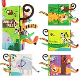beiens Baby Books Touch and Feel Crinkle Cloth Book for Babies