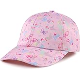 Girls Baseball Cap Kids Cute Sun Hat Adjustable Trucker Hats Toddler Rainbow Floral Ponytail Caps Spring Summer