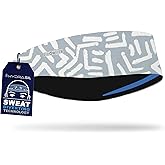 Hydra2 Headbands for Maximum Sweat Diversion | Lightweight and Breathable Headband Design for Athletes, Running, Gym, and Outdoor Workouts | H2 Flatweave, Midnight Blue Heather