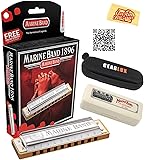 Hohner Marine Band 1896 Harmonica - Key of C Bundle
