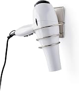 Command Bath Hair Dryer Holder Satin Nickel with Water Resistant Strips view 4