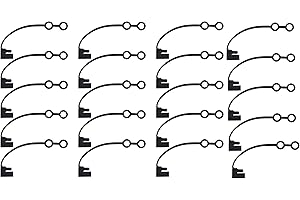 CERRXIAN SAE 2 Pin Plug Replacement Waterproof Protection Cover Cap Lid Top(Black 20pcs)