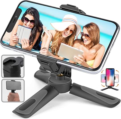 Amazon ミニ三脚 スマホスタンド 卓上 スマートフォン用三脚 360度回転 コールドシュー付き Iphone卓上三脚 スマホホルダー 小型 持ち運び 角度調整 携帯式 伸縮 軽量 コンパクト 取り外し可能 Stand30g Alvoxcon 卓上三脚 ミニ三脚