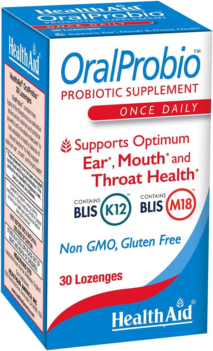 OralProbio 30ct, Once Daily Chewable Tablets, Supports Optimum Ear, Mouth, and Throat Health, Non GMO, Gluten Free, Contains BLIS K12 & M18
